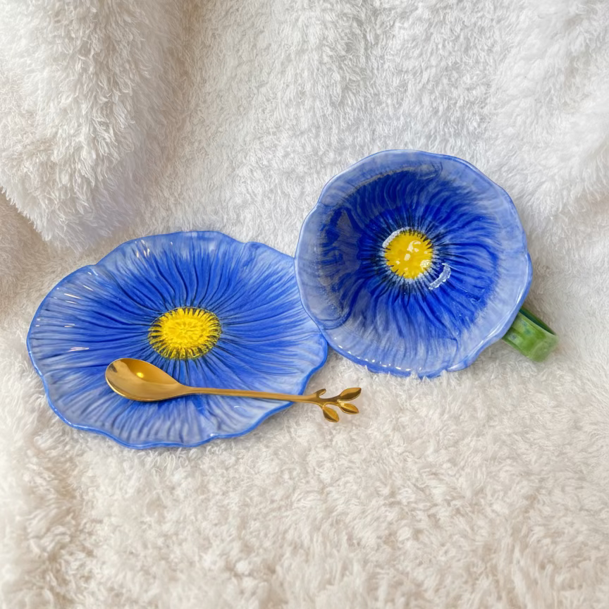 Midnight Flower Cup Set